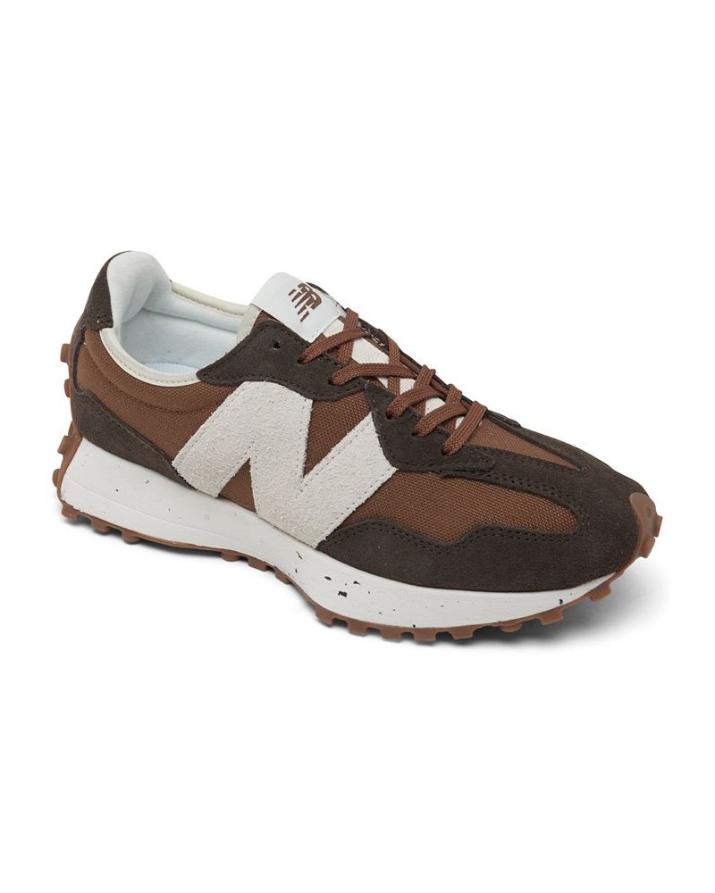 Women's 327 Casual Sneakers Brown $34.10 Shoes