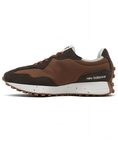 Women's 327 Casual Sneakers Brown $34.10 Shoes