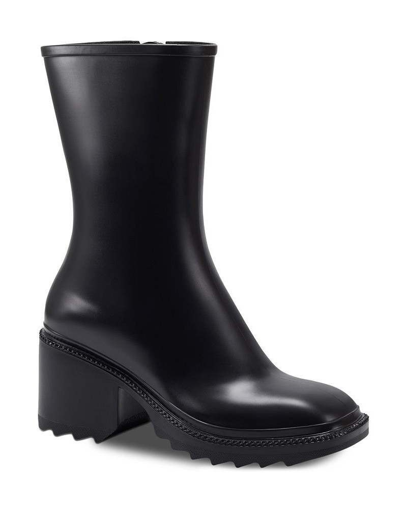 Women's Everett Rain Boots Black $18.86 Shoes