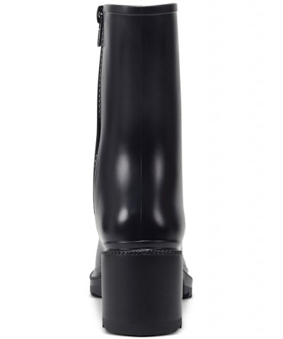 Women's Everett Rain Boots Black $18.86 Shoes