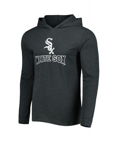 Men's Heather Black and Heather Charcoal Chicago White Sox Meter Pullover Hoodie and Joggers Set $47.69 Pajama