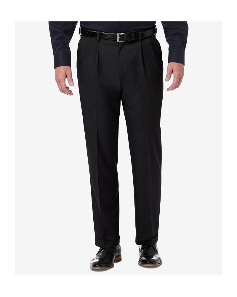 Men's Premium Comfort Stretch Classic-Fit Solid Pleated Dress Pants PD01 $32.99 Pants