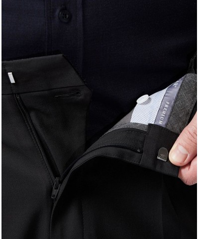 Men's Premium Comfort Stretch Classic-Fit Solid Pleated Dress Pants PD01 $32.99 Pants