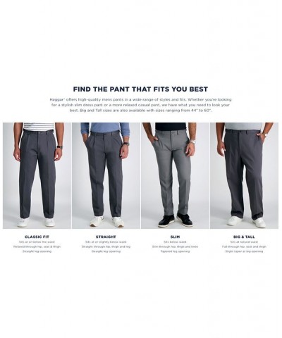 Men's Premium Comfort Stretch Classic-Fit Solid Pleated Dress Pants PD01 $32.99 Pants