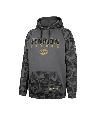 Men's Charcoal Florida Gators OHT Military-Inspired Appreciation Camo Stack Raglan Pullover Hoodie $27.95 Sweatshirt