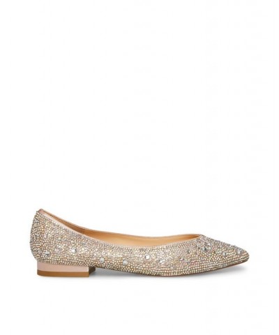 Betsey Johnson Women's Jude Evening Flats Silver $40.46 Shoes