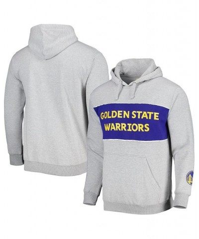 Men's Branded Heather Gray Golden State Warriors Wordmark French Terry Pullover Hoodie $38.99 Sweatshirt