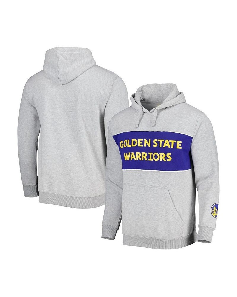 Men's Branded Heather Gray Golden State Warriors Wordmark French Terry Pullover Hoodie $38.99 Sweatshirt