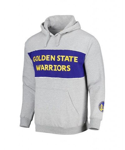 Men's Branded Heather Gray Golden State Warriors Wordmark French Terry Pullover Hoodie $38.99 Sweatshirt