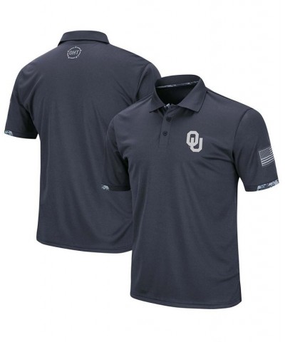 Men's Charcoal Oklahoma Sooners OHT Military-Inspired Appreciation Digital Camo Polo Shirt $30.24 Polo Shirts