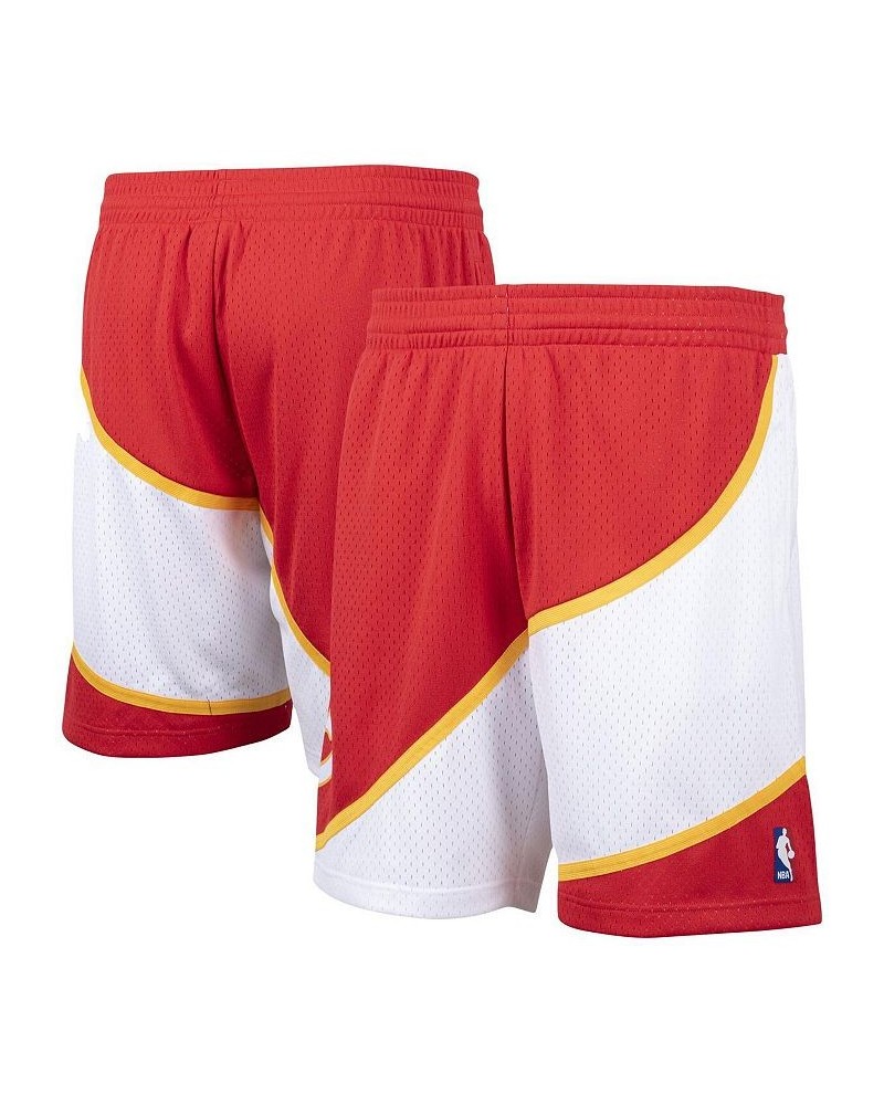 Men's Red Atlanta Hawks Hardwood Classics Swingman Shorts $37.79 Shorts