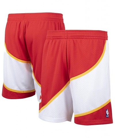 Men's Red Atlanta Hawks Hardwood Classics Swingman Shorts $37.79 Shorts