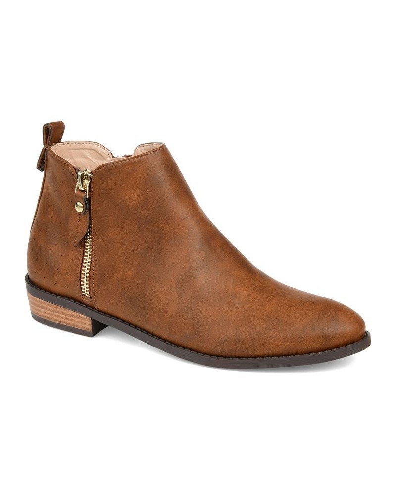 Women's Ellis Bootie Brown $53.90 Shoes