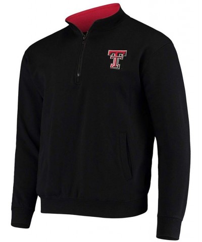 Men's Black Texas Tech Red Raiders Tortugas Logo Quarter-Zip Jacket $28.80 Sweatshirt