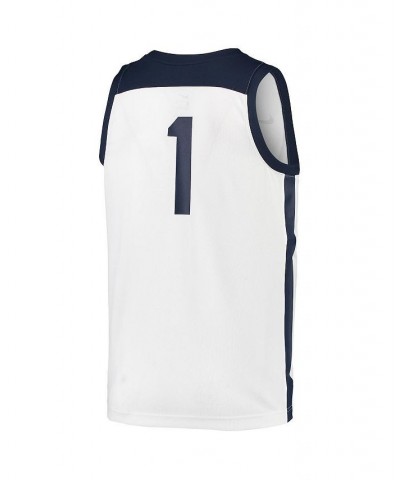 Men's 1 White Butler Bulldogs Team Replica Basketball Jersey $49.49 Jersey