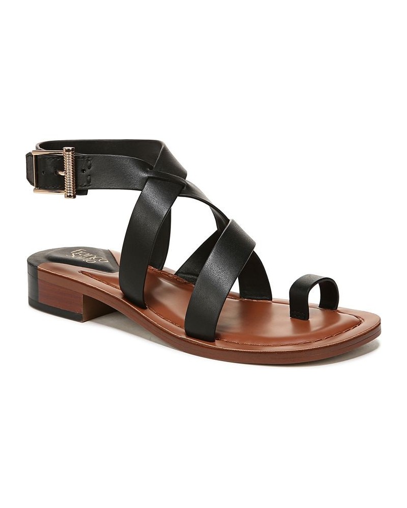 Ina Ankle Strap Sandals Black $52.00 Shoes