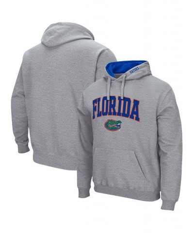 Men's Heathered Gray Florida Gators Arch and Logo 3.0 Pullover Hoodie $30.59 Sweatshirt