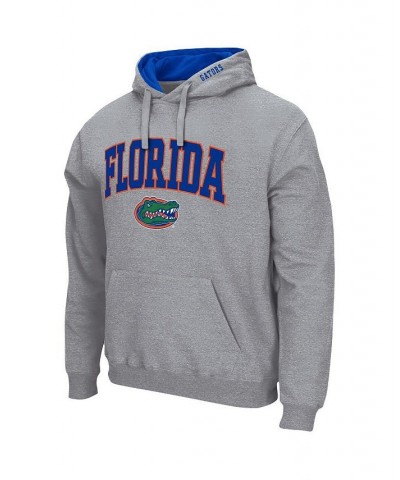 Men's Heathered Gray Florida Gators Arch and Logo 3.0 Pullover Hoodie $30.59 Sweatshirt