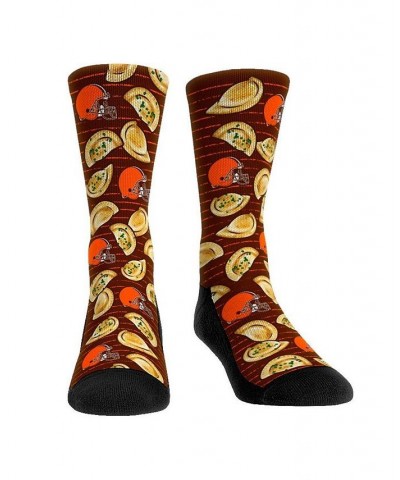 Men's Rock Em Socks Cleveland Browns Localized Food Crew Socks $15.59 Socks