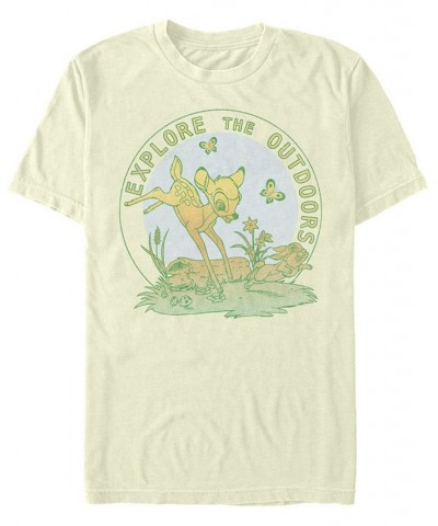 Men's Explore With Bambi Short Sleeve T-Shirt Tan/Beige $18.54 T-Shirts