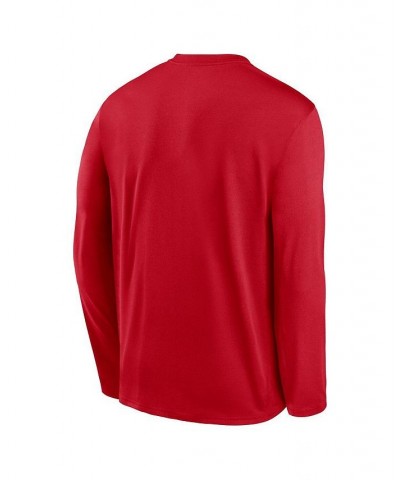 Men's Red St. Louis Cardinals Authentic Collection Team Logo Legend Performance Long Sleeve T-shirt $23.10 T-Shirts