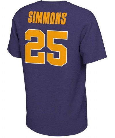 Men's Ben Simmons Purple LSU Tigers Retro Alumni Basketball Jersey T-shirt $20.87 T-Shirts