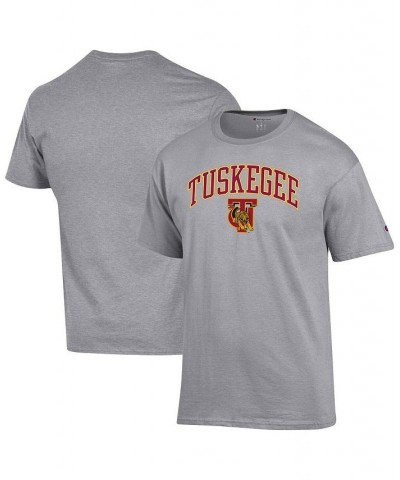 Men's Gray Tuskegee Golden Tigers Arch Over Logo T-shirt $12.30 T-Shirts