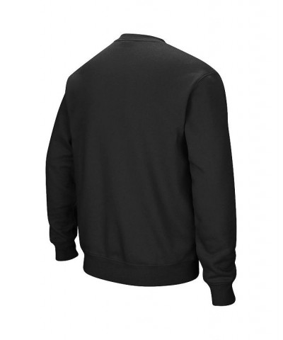 Men's Black Harvard Crimson Team Arch & Logo Tackle Twill Pullover Sweatshirt $32.39 Sweatshirt