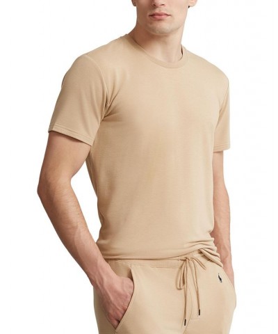 Men's Mini Terry Short Sleeve Sleep Shirt Tan/Beige $31.80 Pajama