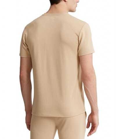 Men's Mini Terry Short Sleeve Sleep Shirt Tan/Beige $31.80 Pajama