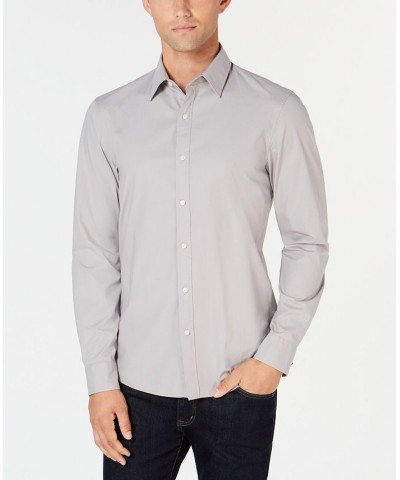 Men's Stretch Shirt Gray $45.36 Shirts