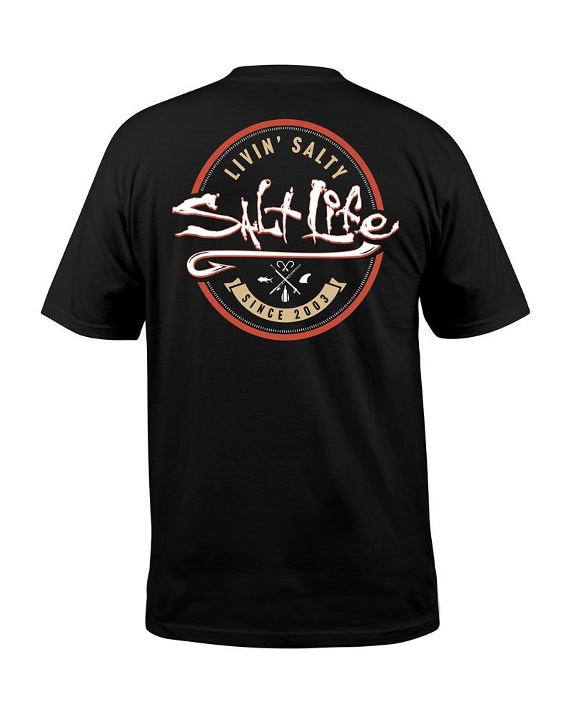 Men's Playin Hookie Logo Graphic T-Shirt Black $13.44 T-Shirts