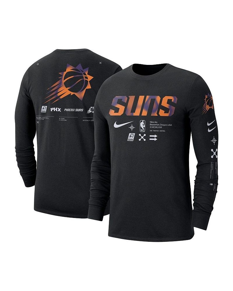 Men's Black Phoenix Suns Essential Air Traffic Control Long Sleeve T-shirt $19.68 T-Shirts