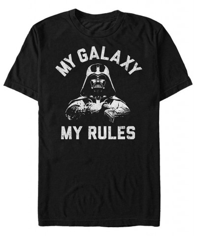 Star Wars Men's Classic Darth Vader My Galaxy My Rules Short Sleeve T-Shirt Black $19.94 T-Shirts