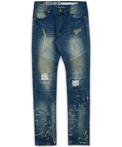 Men's Mulberry Moto Denim Jeans Blue $33.81 Jeans