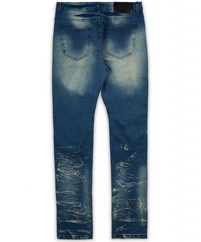 Men's Mulberry Moto Denim Jeans Blue $33.81 Jeans