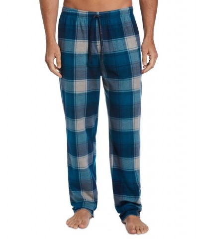 Men's Heather Plaid Pajama Pants Blue $9.49 Pajama