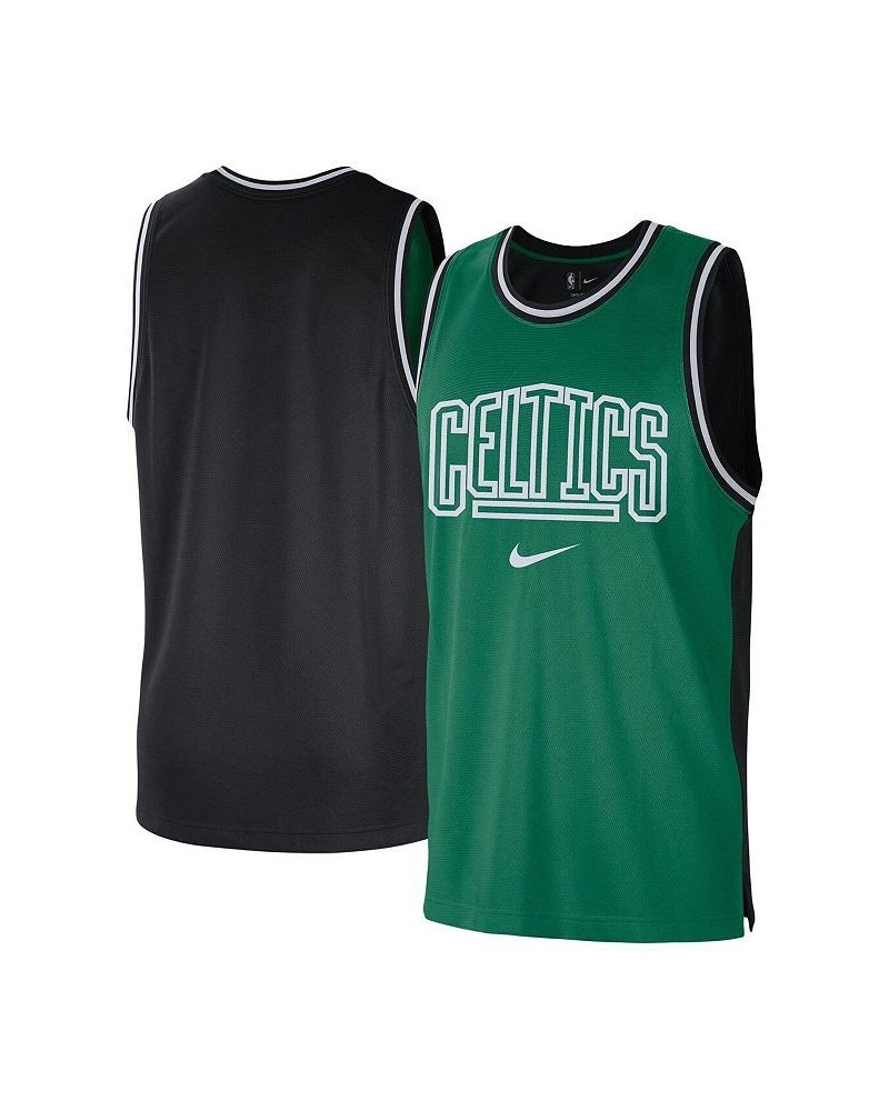 Men's Kelly Green, Black Boston Celtics Courtside Versus Force Split DNA Performance Mesh Tank Top $31.96 T-Shirts