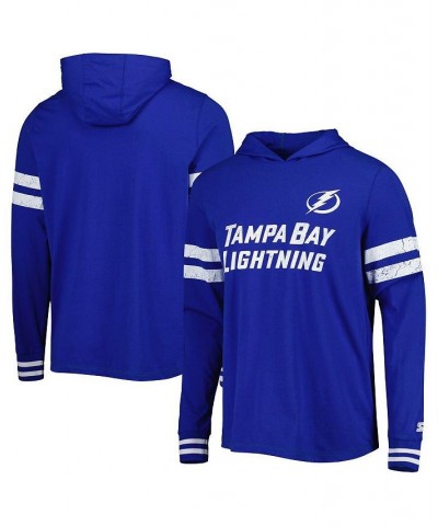 Men's Blue Tampa Bay Lightning Offense Long Sleeve Hoodie T-shirt $32.90 T-Shirts