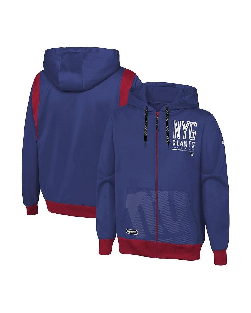 Men's Royal New York Giants Combine Authentic Drop Back Full-Zip Hoodie $22.00 Sweatshirt