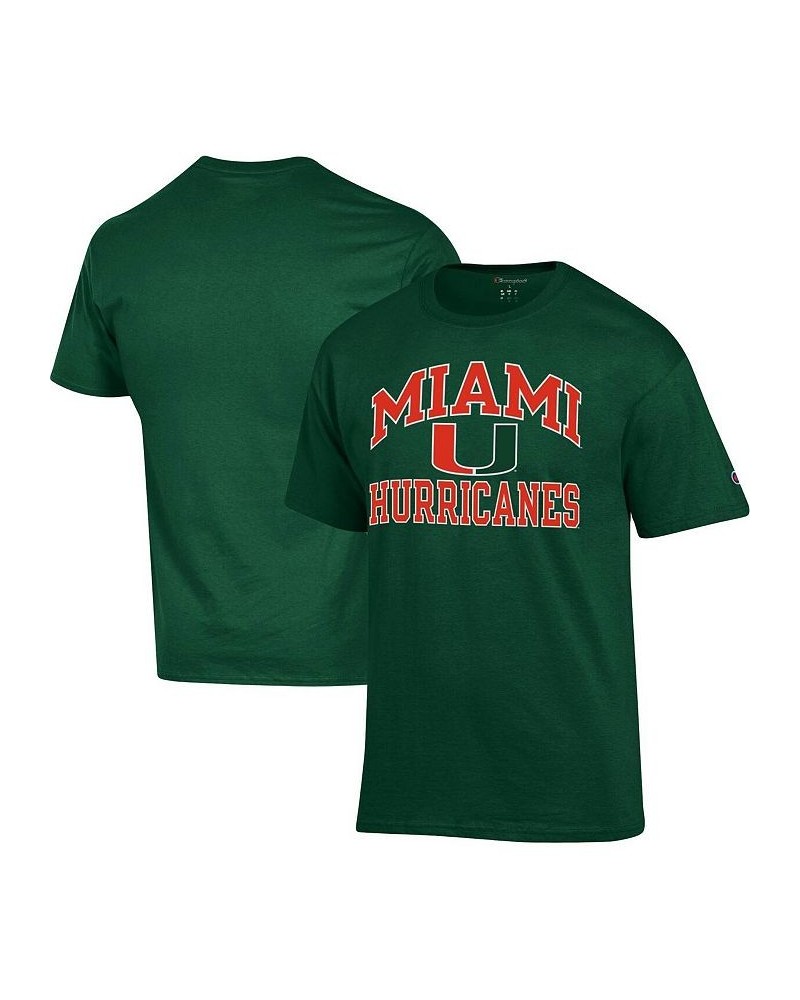 Men's Green Miami Hurricanes High Motor T-shirt $15.20 T-Shirts