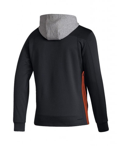 Men's Black Philadelphia Flyers Skate Lace AEROREADY Pullover Hoodie $36.55 Sweatshirt