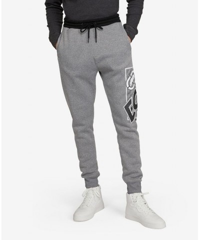 Men's Big and Tall Blocked Out Speed Joggers Gray $23.20 Pants
