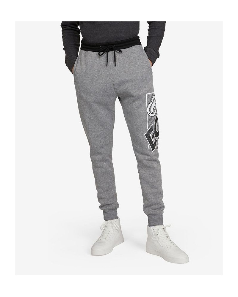 Men's Big and Tall Blocked Out Speed Joggers Gray $23.20 Pants