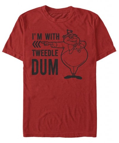 Men's Twiddle Dum Dee Dum Short Sleeve T-Shirt Red $17.15 T-Shirts