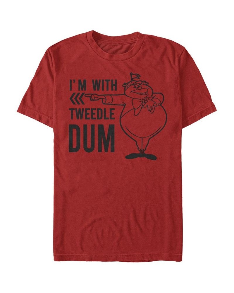 Men's Twiddle Dum Dee Dum Short Sleeve T-Shirt Red $17.15 T-Shirts