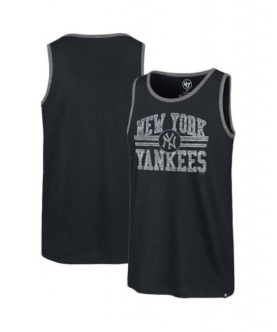Men's Navy New York Yankees Winger Franklin Tank Top $24.00 T-Shirts