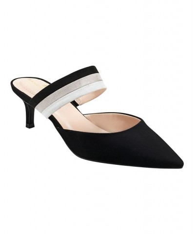 Women's Marelli Pointed-Toe Mules Black $38.27 Shoes