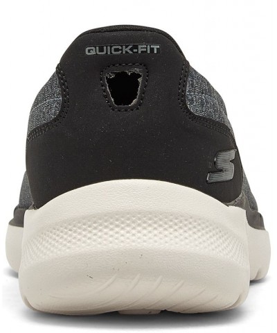 Women's GOwalk 6 - Grand Horizon Slip-On Walking Sneakers Black $29.00 Shoes