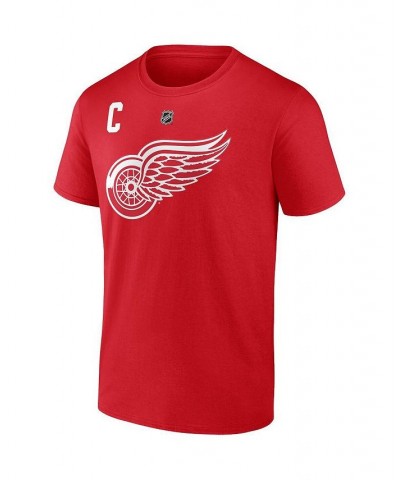 Men's Branded Dylan Larkin Red Detroit Red Wings Authentic Stack Captain Name and Number T-shirt $22.67 T-Shirts